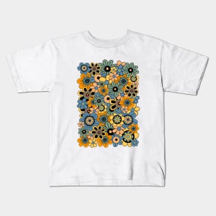 70s flower power Kids T-Shirt